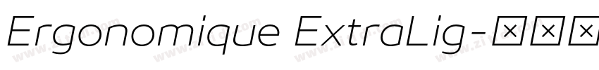 Ergonomique ExtraLig字体转换